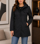 Ladies Fleece Button Lined Jacket - Black - StylePhase SA