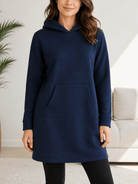 Ladies Fleece Navy Sleep Shirt - StylePhase SA
