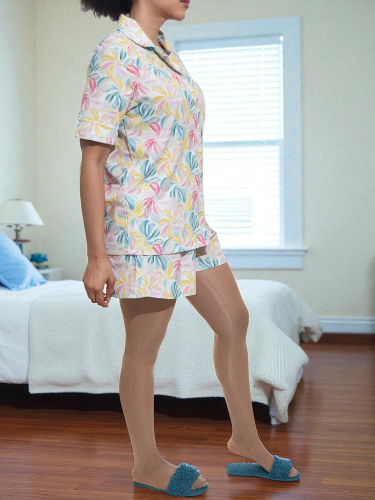 Ladies Floral Button Pj Set - StylePhase SA