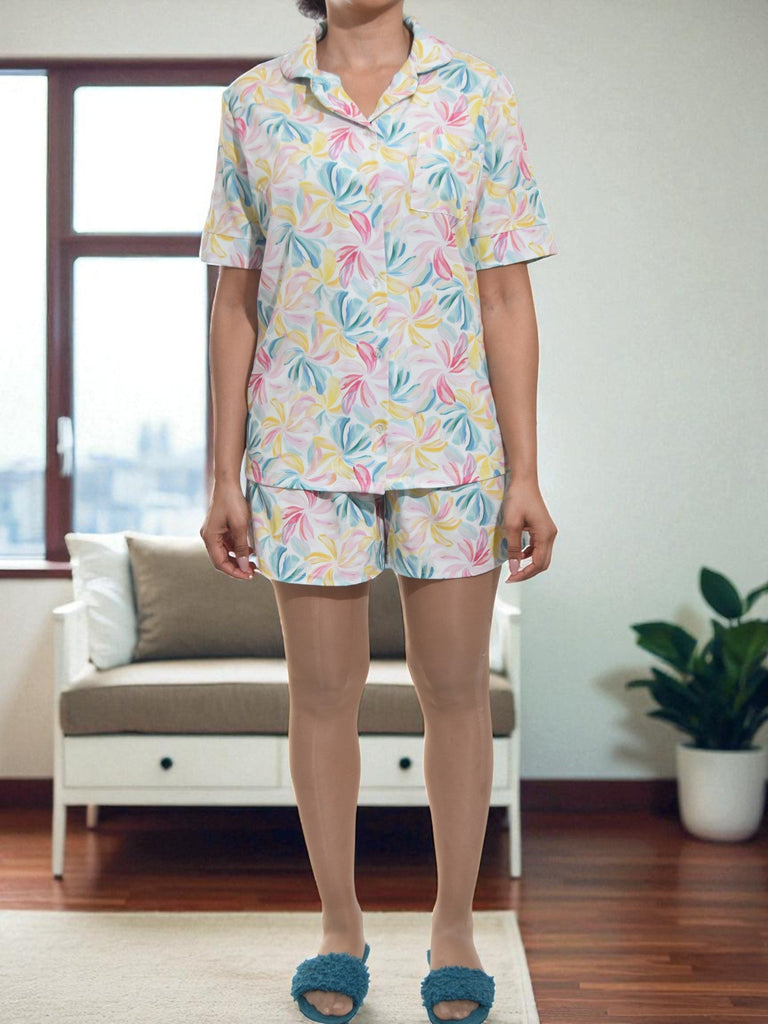 Ladies Floral Button Pj Set - StylePhase SA