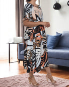 Ladies Floral Square Neck Dress - StylePhase SA