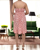 Ladies Frill Mini Dress - Mini Flowers - StylePhase SA