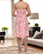 Ladies Frill Mini Dress - White Petals - StylePhase SA