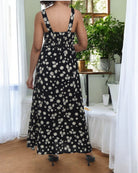 Ladies Front Slit Dress - Daisy Print - StylePhase SA