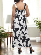 Ladies Front Slit Dress - Floral - StylePhase SA