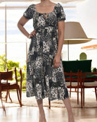 Ladies Front Slit Dress - Grey - StylePhase SA