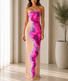 Ladies Fuchsia Tie-Dye Maxi Dress - StylePhase SA