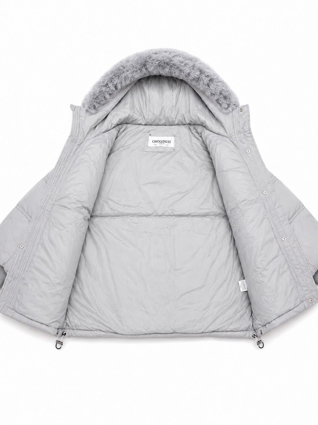 Ladies Fur Collar Jacket -Grey - StylePhase SA