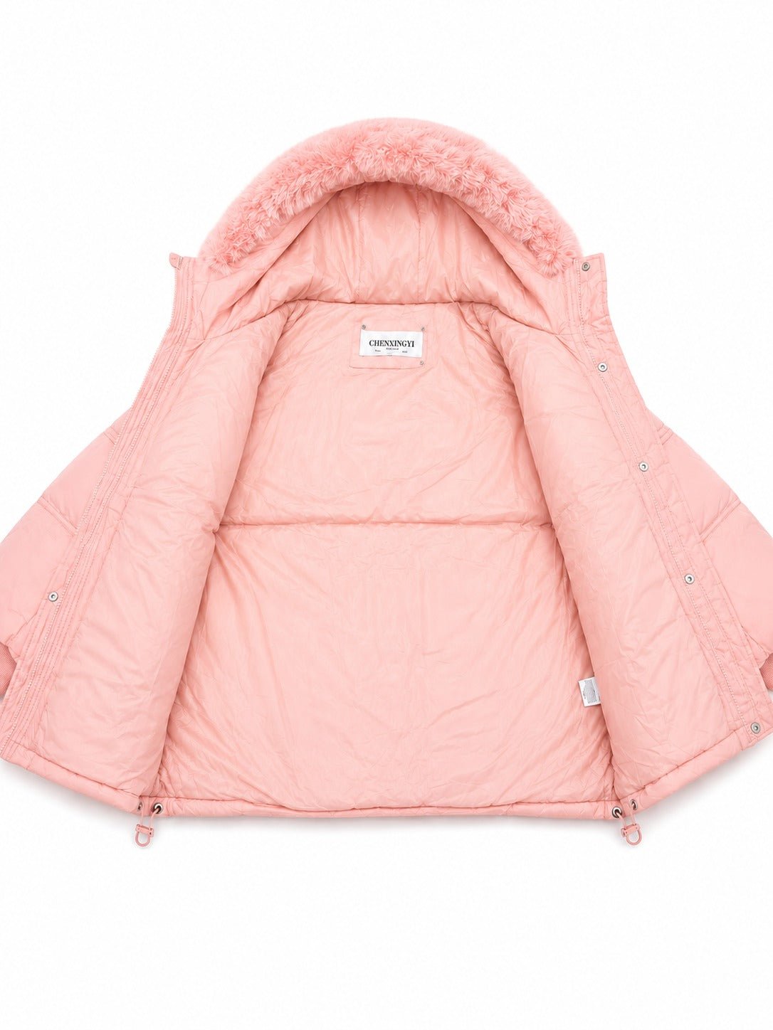 Ladies Fur Collar Jacket -Pink - StylePhase SA