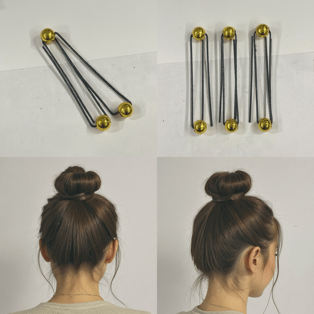 Ladies Gold Ball Hair Pins - StylePhase SA