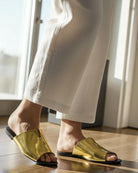 Ladies Gold Slides - StylePhase SA