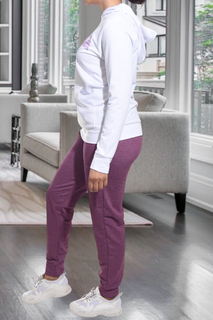 Ladies Grape California Printed Tracksuit Set - StylePhase SA