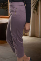 Ladies Grape Capri Zip Pants - StylePhase SA