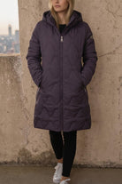 Ladies Grape Long Puffer Jacket - StylePhase SA