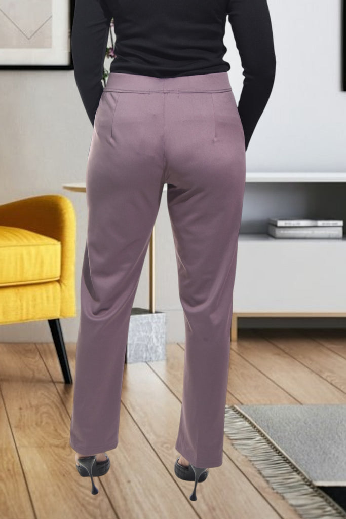 Ladies Grape Long Zip Pants - StylePhase SA