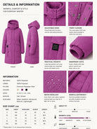 Ladies Grape Pocket Front Puff Jacket - StylePhase SA