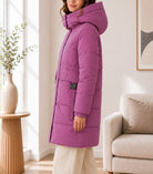 Ladies Grape Pocket Front Puff Jacket - StylePhase SA