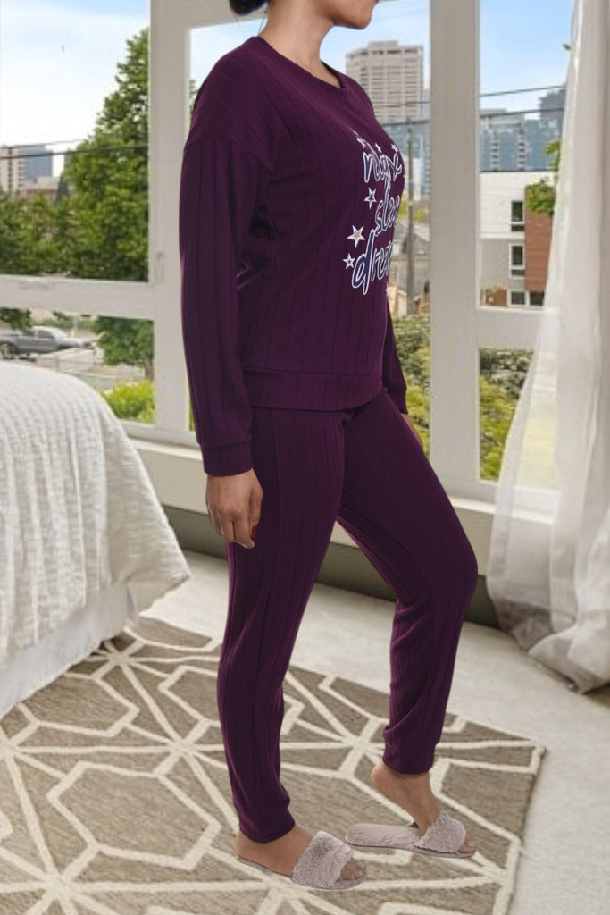 Ladies Grape Rib Pj Set - StylePhase SA