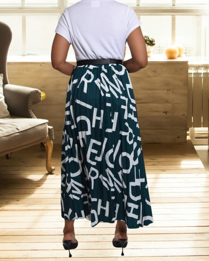 Ladies Green Alphabet Pocket Skirt - StylePhase SA