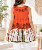 Ladies Green And Orange Tye Dye Top - StylePhase SA