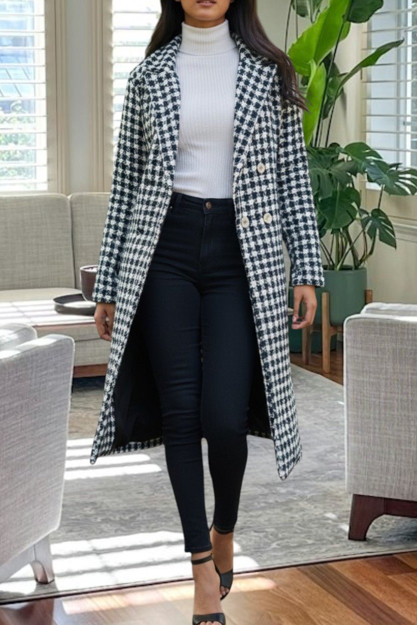 Ladies Green And White Heavy Weight Coat - StylePhase SA