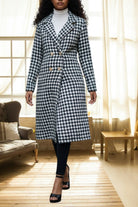Ladies Green And White Heavy Weight Coat - StylePhase SA