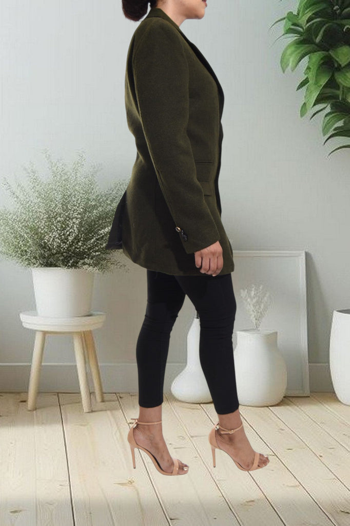 Ladies Green Button Blazer - StylePhase SA