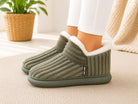 Ladies Green Faux Fur Warm Shoe - StylePhase SA