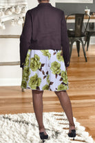 Ladies Green Floral Skirt Two Piece Set - StylePhase SA