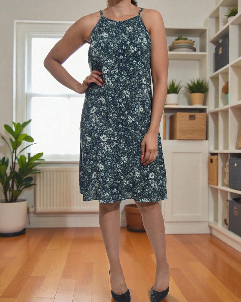 Ladies Green Floral Slip Dress - StylePhase SA