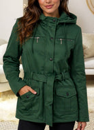Ladies Green Front Pocket Hoody Jacket - StylePhase SA