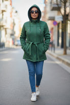Ladies Green hoody jacket - StylePhase SA