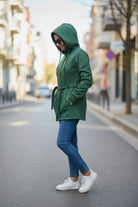 Ladies Green hoody jacket - StylePhase SA