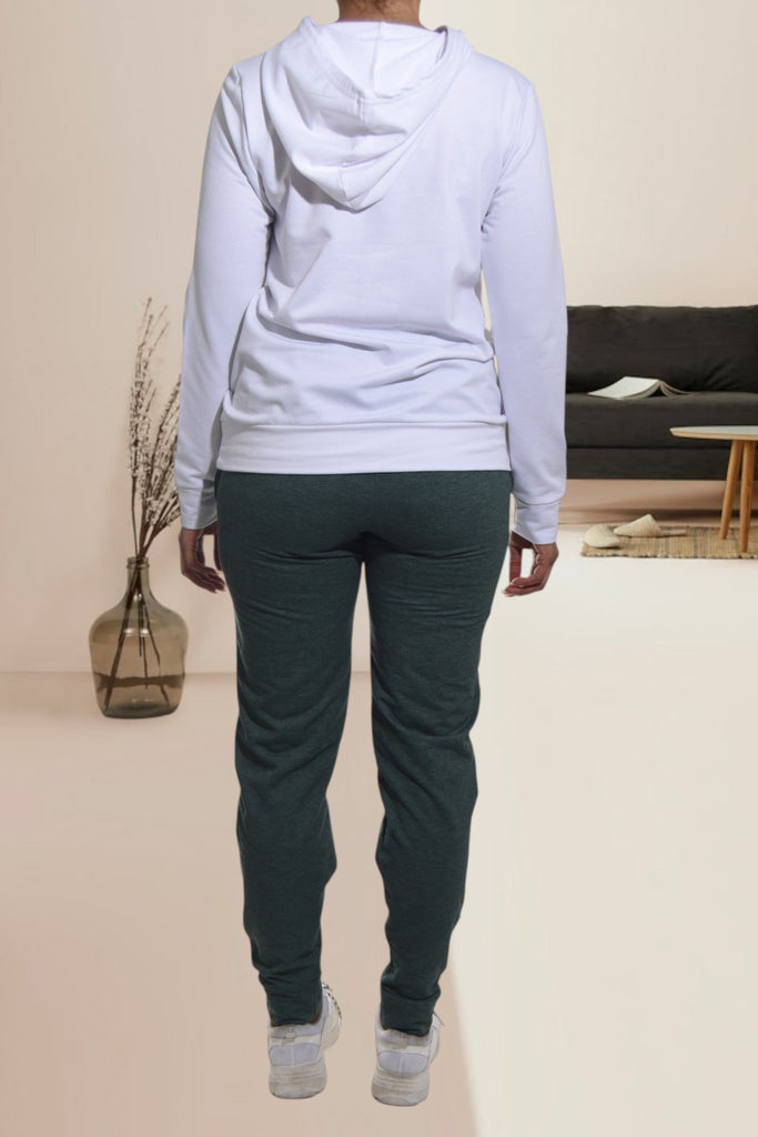 Ladies Green NewYork Printed Tracksuit Set - StylePhase SA