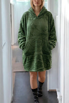 Ladies Green Plush Sleep Shirt - StylePhase SA