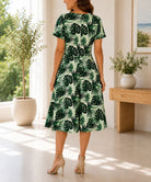 Ladies Green Pocket Floral Dress - StylePhase SA