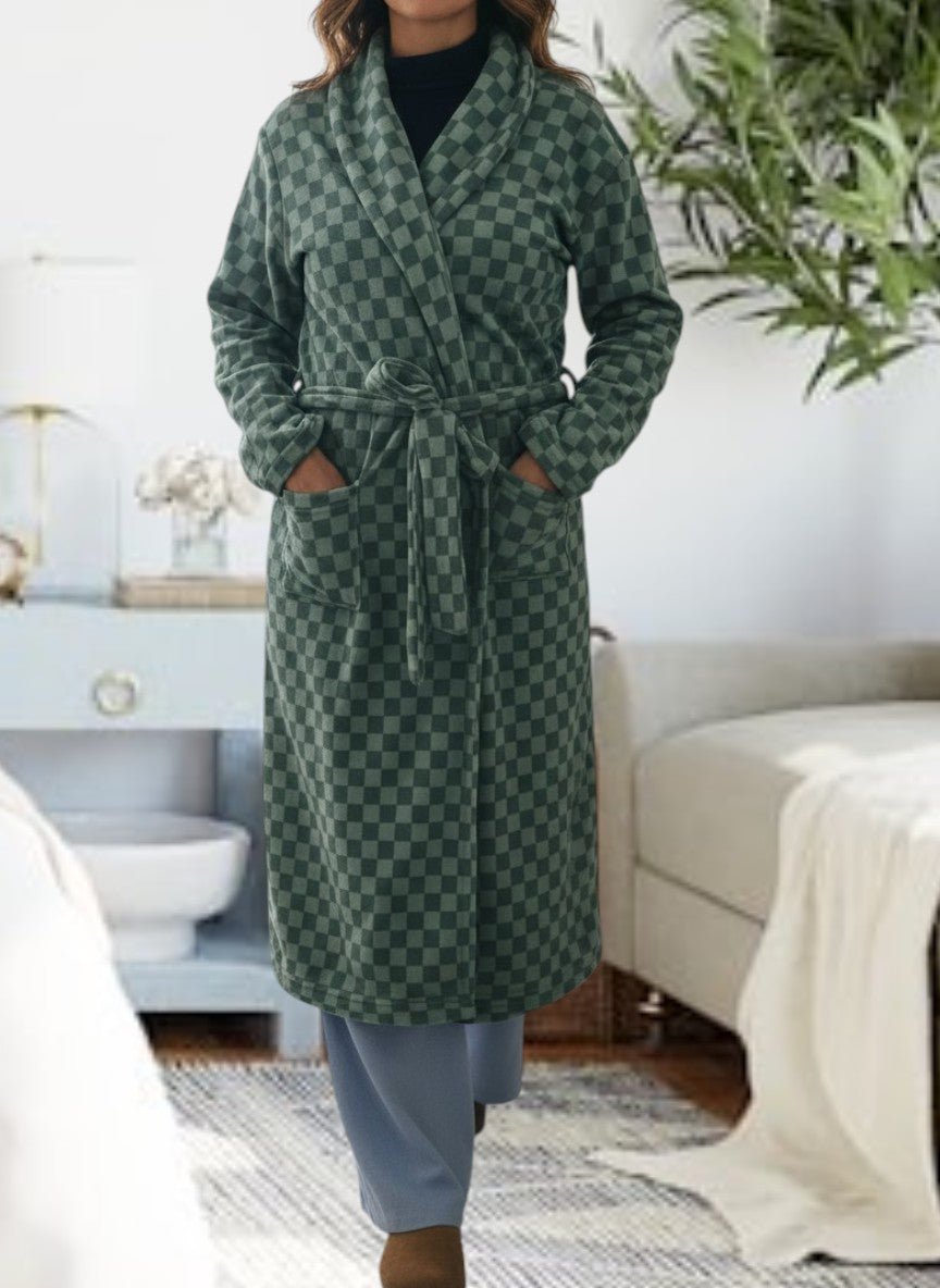 Ladies Green Polar Fleece Gown - StylePhase SA