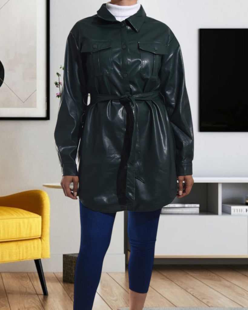 Ladies Green Shirt Dress - StylePhase SA