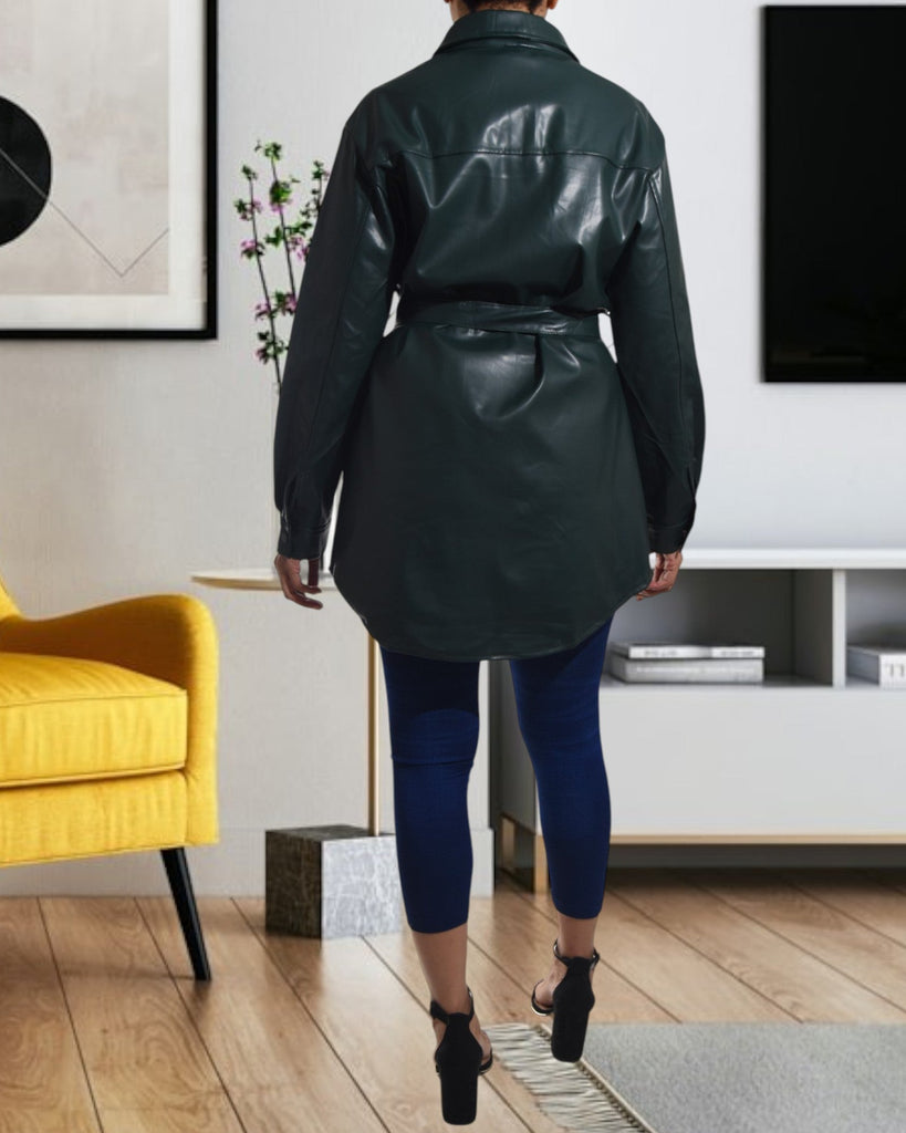 Ladies Green Shirt Dress - StylePhase SA