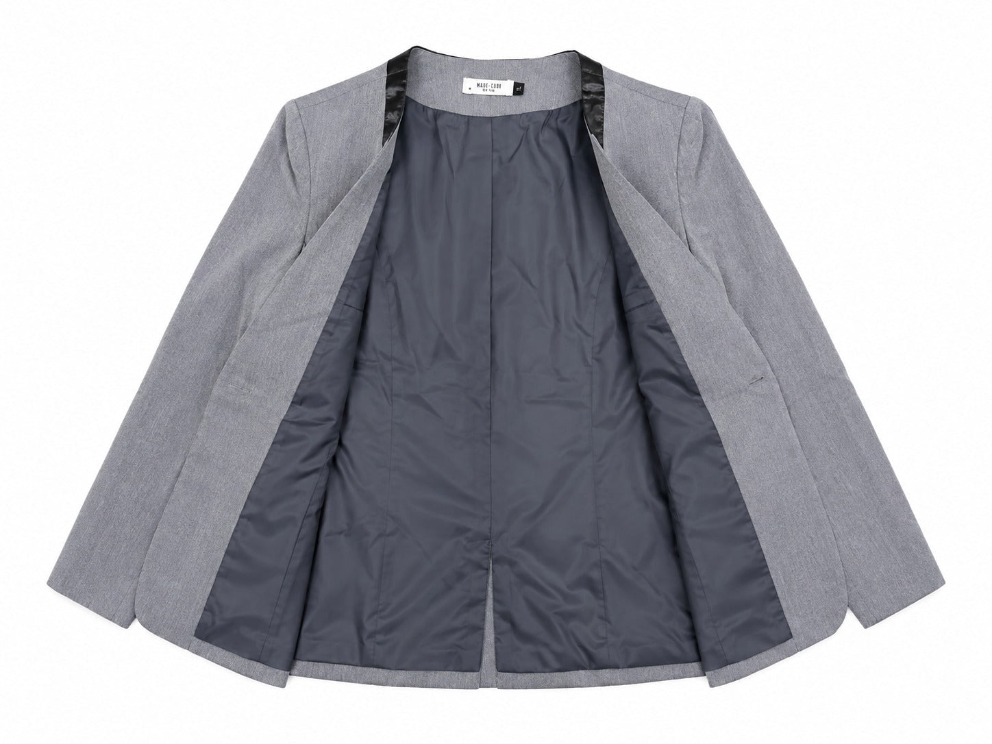 Ladies Grey And Black Collar Blazer - StylePhase SA