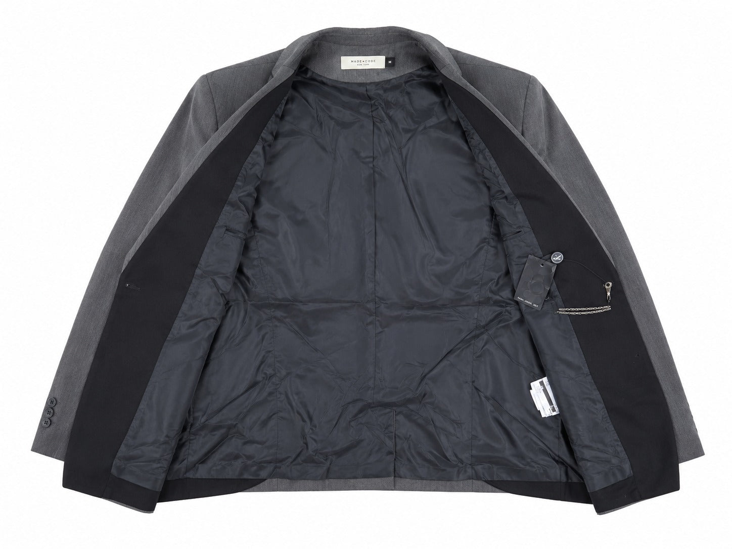Ladies Grey And Black Lined Blazer - StylePhase SA