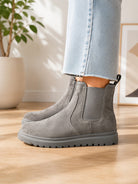 Ladies Grey Chelsea Boots - StylePhase SA
