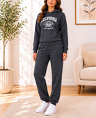 Ladies Grey Fleece Hoody Tracksuit Set - Chicago - StylePhase SA