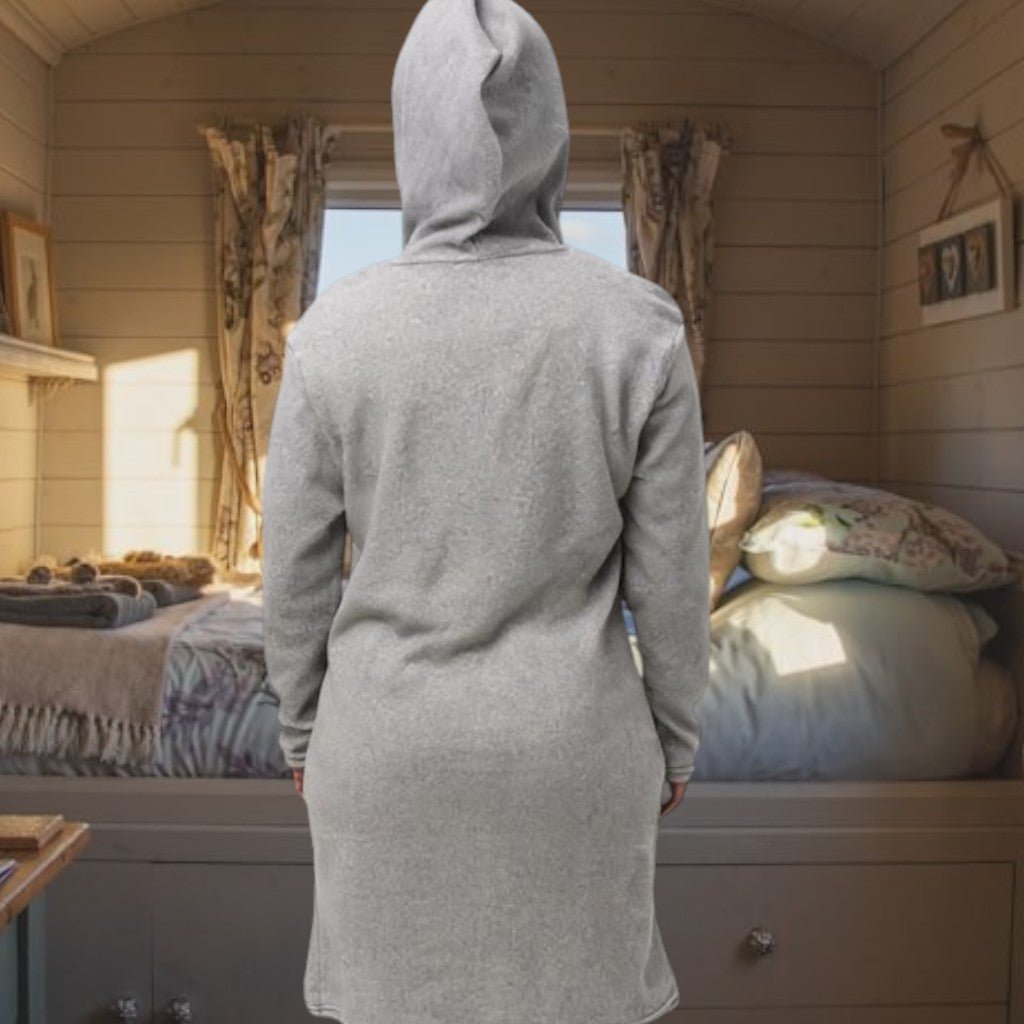 Ladies Grey Fleece Sleep Shirt - StylePhase SA