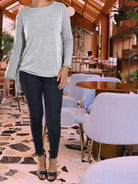 Ladies Grey Fringe Top - StylePhase SA