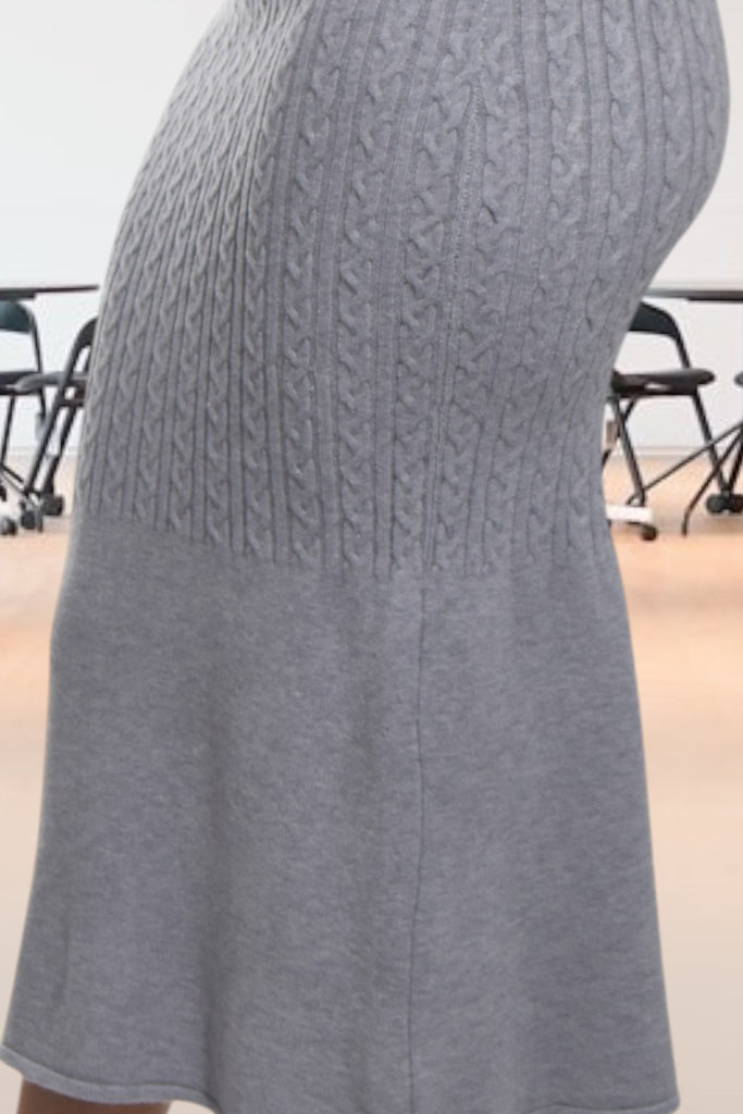 Ladies Grey High Waist Skirt - StylePhase SA