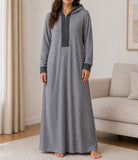 Ladies Grey Hooded Gown - StylePhase SA
