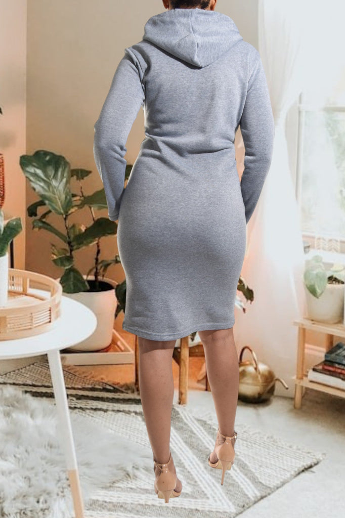 Ladies Grey Hoody Dress - StylePhase SA