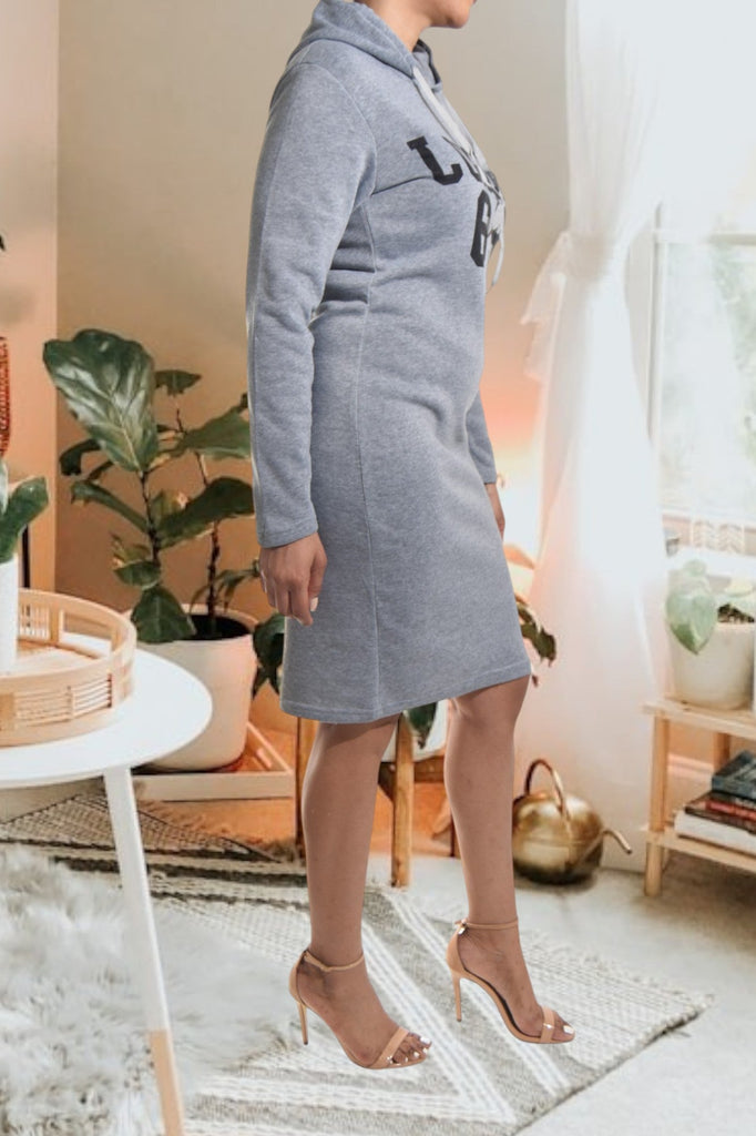 Ladies Grey Hoody Dress - StylePhase SA