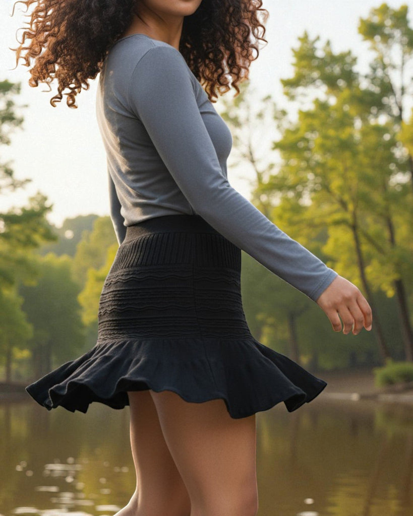 Ladies Grey Long Sleeve Top - StylePhase SA